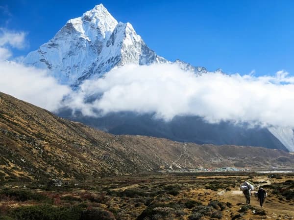 Pheriche Valley With Amadablam Peak