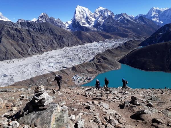 Way To Gokyo Ri With Lake View